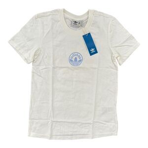 Adidas Circle Trefoil T-Shirt White IZ1315 Women’s Size Small